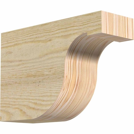 Ekena Millwork Del Monte Rough Sawn Rafter Tail, Douglas Fir, 4"W x 8"H x 12"L RFT04X08X12DEL00RDF